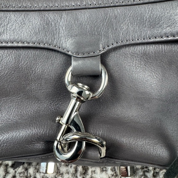 Rebecca Minkoff Dark Gray Leather Crossbody Bag - Picture 3 of 8